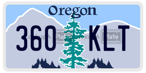 360KLT  license plate in OR