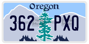 362PXQ  license plate in OR
