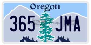 365JMA  license plate in OR