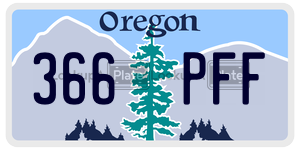366PFF  license plate in OR
