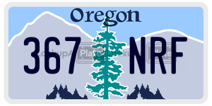 367NRF  license plate in OR