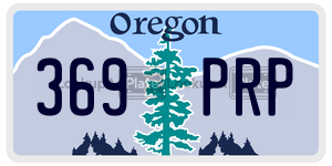 369PRP license plate in Oregon