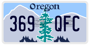 369QFC  license plate in OR