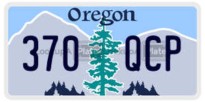 370QCP  license plate in OR