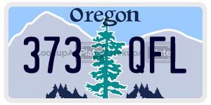 373QFL  license plate in OR