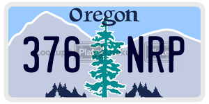 376NRP  license plate in OR