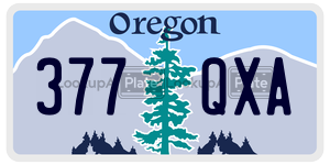 377QXA  license plate in OR