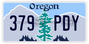 379PDY license plate in Oregon