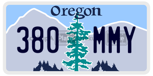 380MMY  license plate in OR