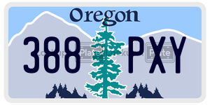 388PXY  license plate in OR