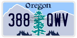 388QWV  license plate in OR