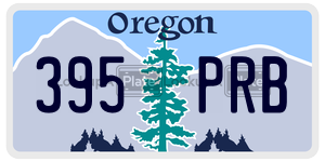 395PRB  license plate in OR