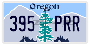 395PRR  license plate in OR