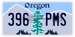 396PMS  license plate in OR