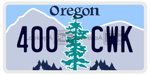 400CWK  license plate in OR