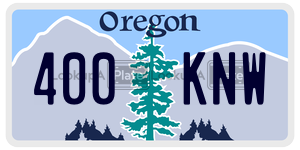 400KNW license plate in Oregon