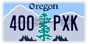 400PXK  license plate in OR
