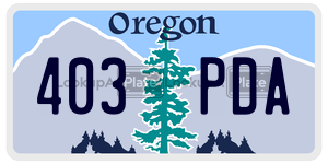 403PDA  license plate in OR