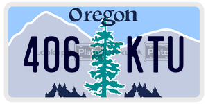 406KTU  license plate in OR
