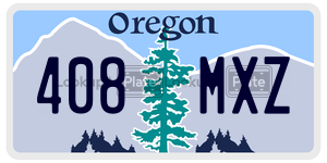 408MXZ  license plate in OR