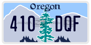 410DQF  license plate in OR
