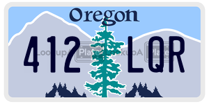 412LQR  license plate in OR