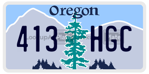 413HGC  license plate in OR