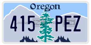 415PEZ  license plate in OR