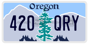420QRY  license plate in OR