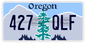 427QLF  license plate in OR