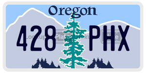 428PHX license plate in Oregon