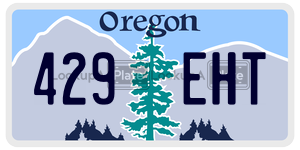 429EHT  license plate in OR