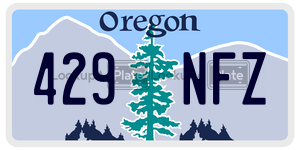 429NFZ  license plate in OR