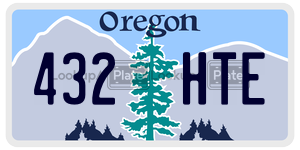 432HTE license plate in Oregon