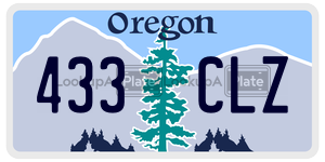 433CLZ  license plate in OR