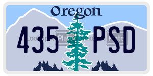 435PSD  license plate in OR