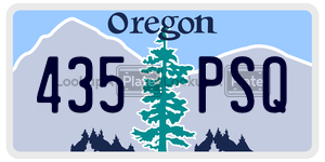 435PSQ  license plate in OR