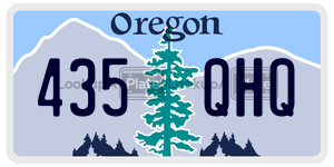 435QHQ  license plate in OR