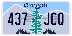 437JCQ  license plate in OR