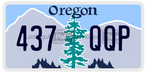 437QQP license plate in Oregon