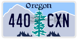 440CXN license plate in Oregon