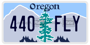 440FLY  license plate in OR