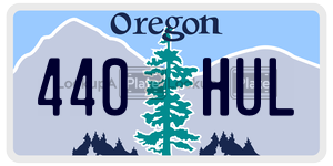 440HUL  license plate in OR
