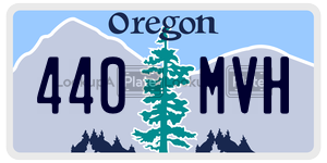 440MVH  license plate in OR