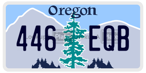 446EQB  license plate in OR