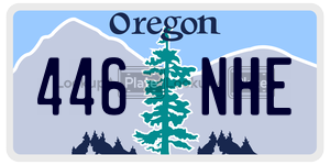 446NHE  license plate in OR