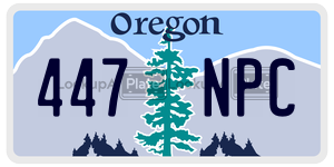 447NPC  license plate in OR