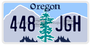 448JGH  license plate in OR