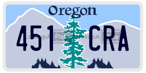 451CRA  license plate in OR