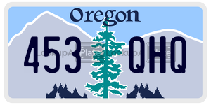 453QHQ  license plate in OR